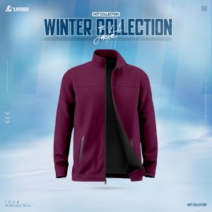 Levaiis Men’s Premium Stylish Jacket (Maroon)